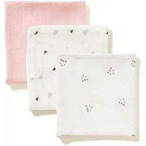 Lot 3 Langes Coton Bio RoseVendu paraubert