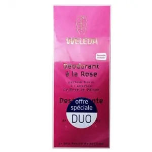 Comparateur de prix : Weleda déodorant à la rose lot de 2 x 100ml