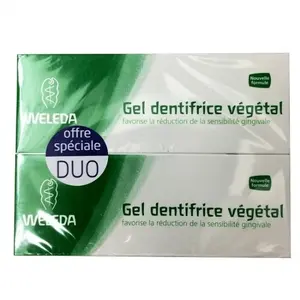 Weleda Soin Bucco-Dentaire Gel Dentifrice Végétal Lot de 2 x 75mlVendu parparasanteonline