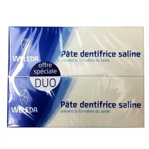 Comparateur de prix : Weleda - Duo Pâte dentifrice saline - 2 x 75 ml Dentifrice 150 ml unisex