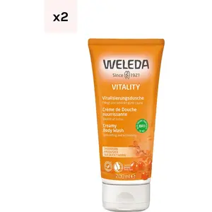 Weleda Crèmes de douche dynamisantes bio - Argousier - 2 x 200 ml pas cher