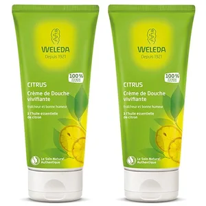 Weleda Crèmes de douche vivifiantes - Citrus - 2 x 200 ml pas cher