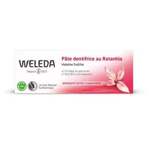 Comparateur de prix : Weleda Soin Bucco-Dentaire Pâte Dentifrice au Ratanhia 75ml