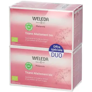 Comparateur de prix : Weleda Duo Tisane Allaitement Fruits Rouges - 2 X 20 Sachets de 2 g