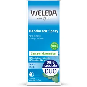 Comparateur de prix : Weleda Sauge Déodorant Bio Lot de 2 x 100ml