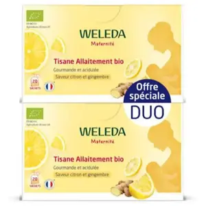 Comparateur de prix : Weleda Tisane allaitement bio Citron Gingembre