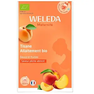Comparateur de prix : Weleda Tisane Allaitement bio Pêche Abricot 20 sachets