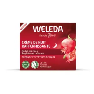 Weleda crème de nuit raffermissante Grenade et Peptides de Maca 40ml pas cher