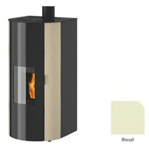 Poêle à Granulés Godin Charance 2 493112 Biscuit Brillant 6kw