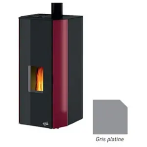 Poêle à Granulés Godin Trana 2 493106 Gris Platine 6 Kw pas cher