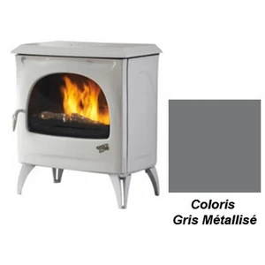 Poêle à Bois Godin Courances 2 388157 Gris Métallisé pas cher