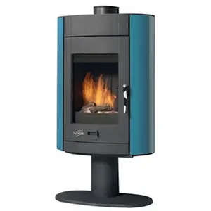 Poêle à Bois Godin Rolling 3 369162 Bleu Boreal pas cher