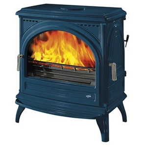 Poêle à Bois Godin Carvin 2 366201 Bleu Paon pas cher