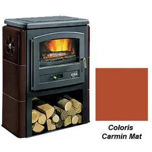 Poêle à Bois Godin Eco 2 363109 Carmin Mat pas cher