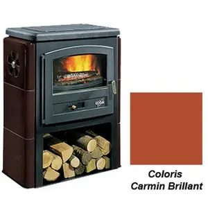 Poêle à Bois Godin Eco 2 363109 Carmin Brillant pas cher