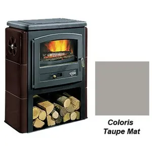 Poêle à Bois Godin Eco 2 363109 Taupe Mat pas cher
