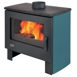 Poêle à Bois Godin Petit Chinon 2 363112 Bleu Boreal pas cher
