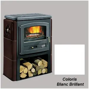 Poêle à Bois Godin Eco 2 363109 Blanc Brillant pas cher