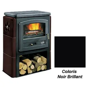 Poêle à Bois Godin Eco 2 363109 Noir Brillant pas cher