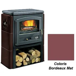 Poêle à Bois Godin Eco 2 363109 Bordeaux Mat pas cher