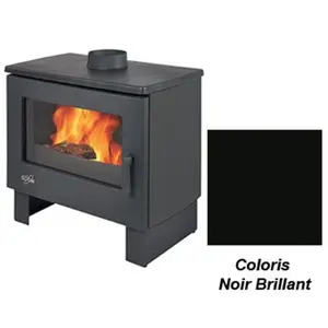 Poêle à Bois Godin Petit Chinon 2 363112 Noir Brillant pas cher