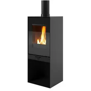 Poêle à Bois Godin Sada 400233 Peint Noir pas cher
