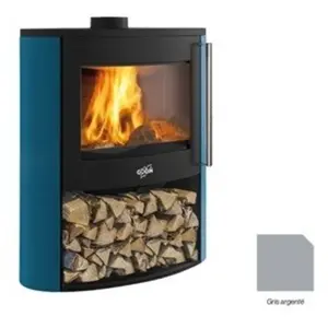 Poêle à Bois Godin Coggia Sur Bucher 388245 Gris Argente pas cher