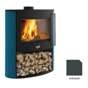 Poêle à Bois Godin Coggia Sur Bucher 388245 Anthracite