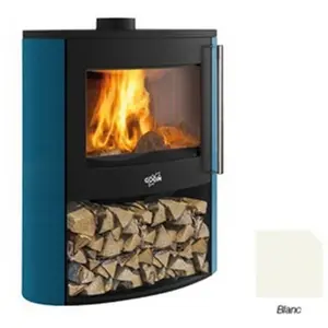 Poêle à Bois Godin Coggia Sur Bucher 388245 Blanc