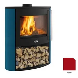 Poêle à Bois Godin Coggia Sur Bucher 388245 Rubis pas cher