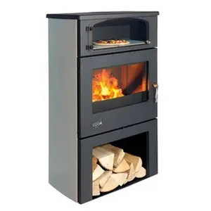 Poêle à Bois Godin Grand Chinon 2 363117 Chrome Gris Argente pas cher