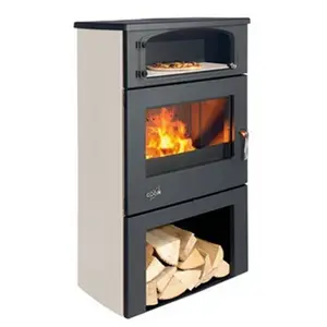 Poêle à Bois Godin Grand Chinon 2 363117 Chrome Sahara pas cher