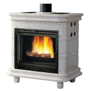 Poêle à Bois Godin Constance 4 Turbo 630156 Blanc Brillant Monochrome