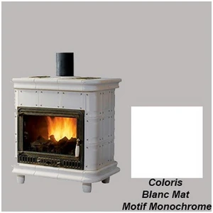 Poêle à Bois Godin Constance 4 Turbo 630156 Blanc Mat Monochrome