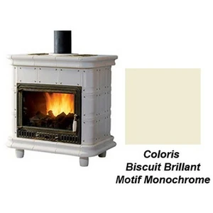 Poêle à Bois Godin Constance 4 Turbo 630156 Biscuit Brillant Monochrom...