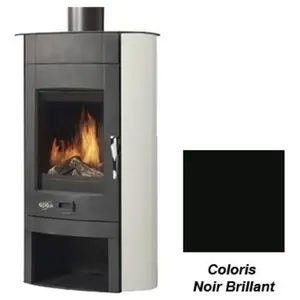 Poêle à Bois Godin Biodesign 3 369160 Noir Brillant pas cher