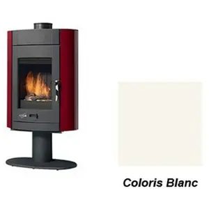 Poêle à Bois Godin Rolling 3 369168 Blanc pas cher