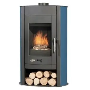 Poêle à Bois Godin Biodesign 3 369160 Bleu Boreal pas cher