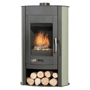 Poêle à Bois Godin Biodesign 3 369160 Vert Atoll pas cher