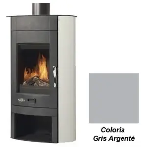 Poêle à Bois Godin Biodesign 3 369160 Gris Argenté pas cher