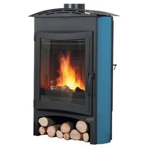 Poêle à Bois Godin Brulhaut 2 364132 Bleu Boréal pas cher