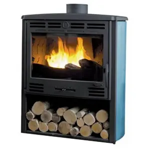 Poêle à Bois Godin Grand Bois 2 368106 Bleu Boreal pas cher