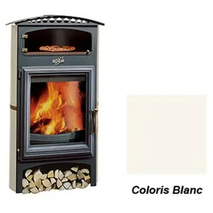 Poêle à Bois Godin Brulhaut 2 364133 Blanc pas cher