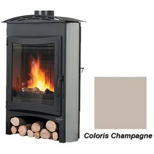 Poêle à Bois Godin Brulhaut 2 364132 Champagne pas cher