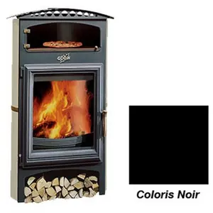 Poêle à Bois Godin Brulhaut 2 364133 Noir pas cher