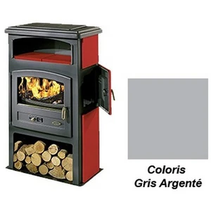 Poêle à Bois Godin Eco 2 363115 Email Gris Argenté pas cher