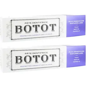 Comparateur de prix : Botot Dentifrice Figue Menthe Cannelle Lot de 2 x 75ml