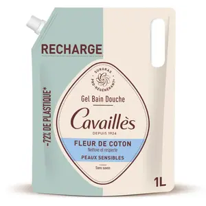 Comparateur de prix : Cavaillès Eco-Recharge Gel Bain Douche Fleur de Coton 1L
