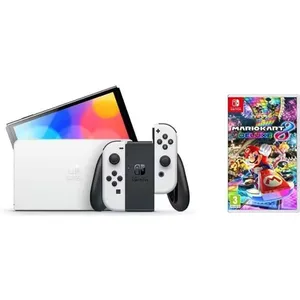 Nintendo SWITCH OLED BLANCHE + MARIO KART 8 pas cher