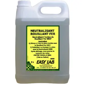 Neutralisant rouillant fer 5l - easy lab - 0858-5 pas cher